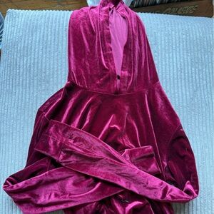 Forever 21 Deep Red Velvet Top